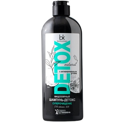 Detox Мицеллярный ШАМПУНЬ-детокс  370г BelKosmex