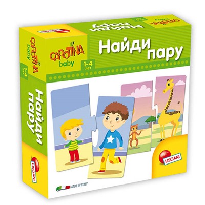 Lisciani. Carotina Baby. Игра развивающая "Найди пару" арт.R65400