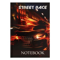 Блокнот А6, 40 листов в клетку Street Race, твёрдая обложка, блок офсет