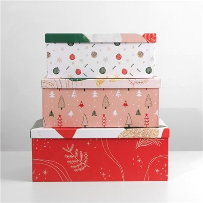 Набор подарочных коробок 3 в 1 «Подарок для тебя», 26 × 17 × 10‒32.5 × 20 × 12.5 см