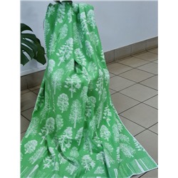 Байковое одеяло 1,5 сп  Деревья зеленые