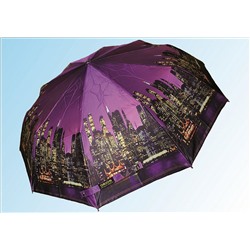 Зонт С1002 фиолетовый город