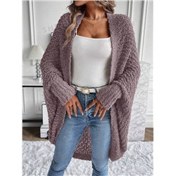 SHEIN Essnce Cardigan mit Fledermausärmeln, offener Front,