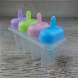 Пластиковая форма для мороженого и льда Эскимо Сладкая мечта 4 ячейки