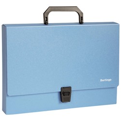 Папка-портфель 1 отделение Berlingo "Standard", А4, 325*230*35мм, 1000мкм, синяя