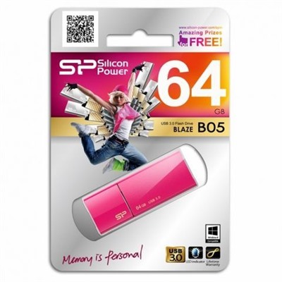 64Gb Silicon Power Blaze B05 Peach USB 3.0 (SP064GBUF3B05V1H)