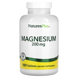 NaturesPlus Магний - 200 мг - 180 таблеток - NaturesPlus