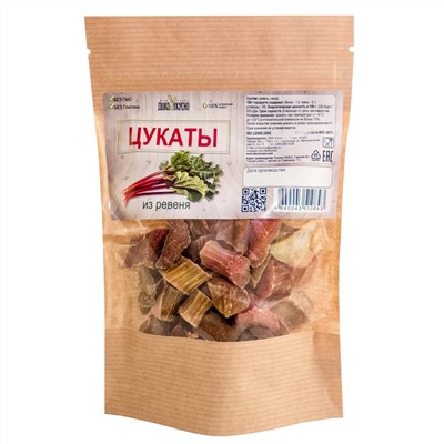 Цукаты РЕВЕНЬ 100 г Дико Вкусно