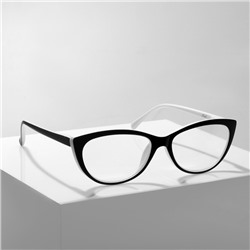 Готовые очки GA0041 (Цвет: C2 черный с белым; диоптрия: 3;тонировка: Нет)
