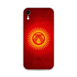 Силиконовый чехол Флаг Киргизии на iPhone XR (10R)