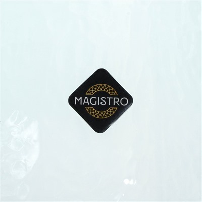 Набор бокалов из стекла для вина Magistro «Дарио», 500 мл, 7,3×25 см, 2 шт, цвет изумрудный