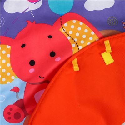 Развивающий коврик «Игра малыша», с пианино, круглый, розовый