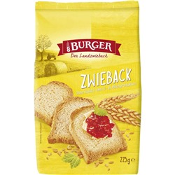 Сухари пшеничные Burger Zwieback 225 гр