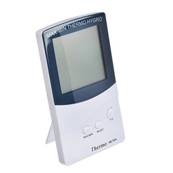 Термометр электронный, выносной датчик температуры, влажность,12.5x7см, пластик,1xAAA (473-049)
