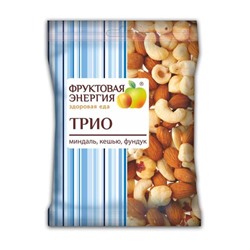 Сухофрукты Трио (фундук, миндаль, кешью) ореховая смесь, 35г