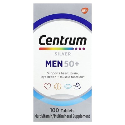 Centrum Silver Men 50+ - 100 таблеток - Centrum