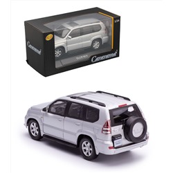 Cararama. Модель 1:24 "Toyota Land Cruiser Prado SUV" металл. серебристая арт,30188