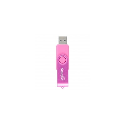 64Gb Smartbuy Twist Pink USB2.0 (SB064GB2TWP)