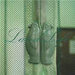 Сетка антимоскитная дверная на магнитах-птичках с рис. 120*210см.Бт.261/ BS-60