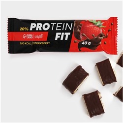 Протеиновый батончик Protein Bar, вкус: клубника, 40 г