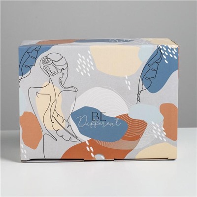 Коробка сборная «Силуэт», 26 × 19 × 10 см
