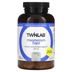Twinlab Магниевые капсулы, 420 мг, 200 капсул