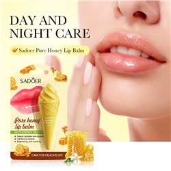 Увлажняющий бальзам для губ мороженое с экстрактом меда Sadoer Lip Balm