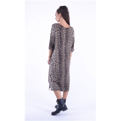 5385 Платье леопард