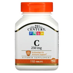 21st Century Vitamin C, 250 mg, 110 Tablets