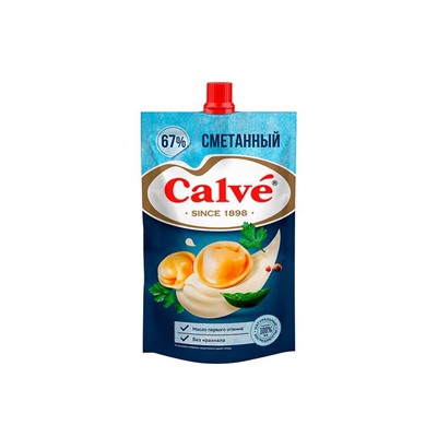 «Calve», майонез «Сметанный» 67%, 200 г