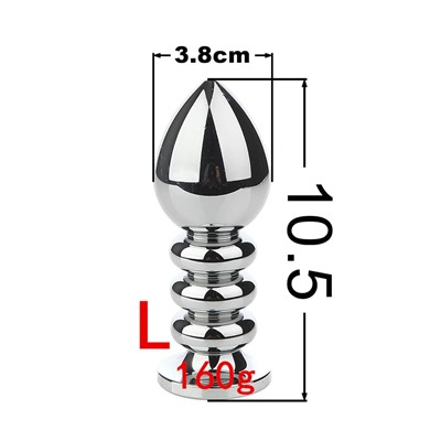 Втулка анальная металлическая "Metall Bolt", 10.5см*3,8см