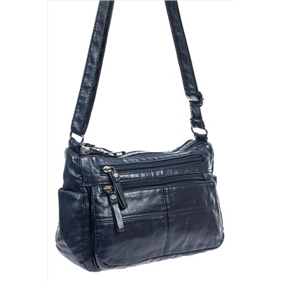 Женская классическая сумка из искусственной кожи, цвет синий
