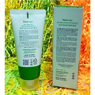 Пилинг-гель Farmstay Real Green Tea Deep Clear Peeling Gel 100ml (125)