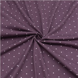 Ткань на отрез кулирка R1588-V1 Мелкие звездочки цвет фиолетовый