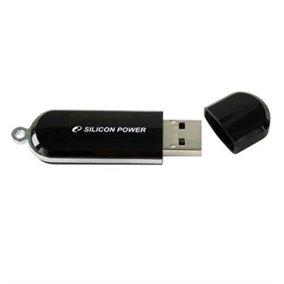 64Gb Silicon Power LuxMini 322 Black USB2.0 (SP064GBUF2322V1K)