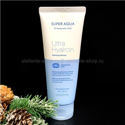 Пенка для умывания Missha Super Aqua Ultra Hyaluron Cleansing Foam, 100 мл (51)