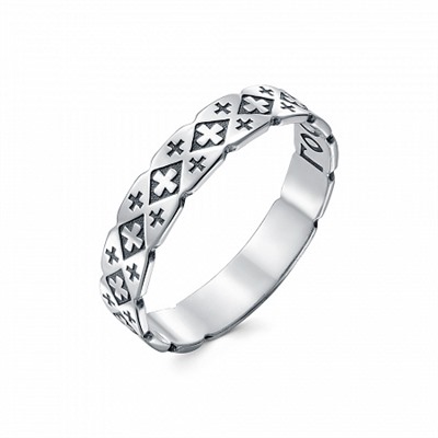 Кольцо (Господи Спаси и Сохрани) из серебра штампованое