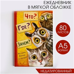 Ежедневник "Что? Где? Зачем?", А5, 80 листов