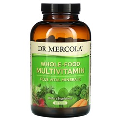 Dr. Mercola Мультивитамин Whole-Food Plus Важные Минералы - 240 таблеток - Dr. Mercola