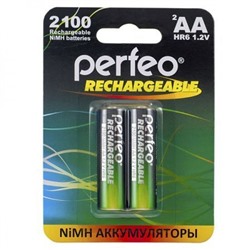 Аккумулятор AA Perfeo AA2100/2BL 2100мА/ч Ni-Mh, 2шт, блистер