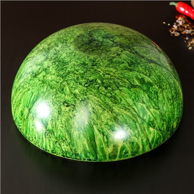 Миска из нержавеющей стали «Малахит», d=23 см, цвет зелёный