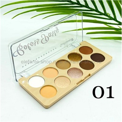 Тени для век Gulflower Coloss Party  Eyeshadow Palette 10 colors, 3 штуки