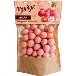 Фундук в йогурте с питахайя цвет клубника 150 г Дико Вкусно