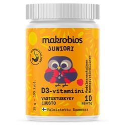 Macrobios Junior D3-витамин 10 мг 100 шт