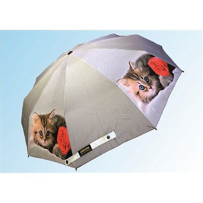 Зонт 4069 котенок с розой