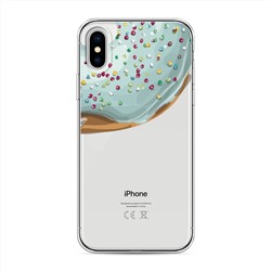 Силиконовый чехол Край пончика на iPhone X (10)