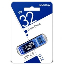 Флеш-диск 32GB Smart Buy Glossy синий