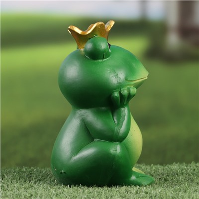 Садовая фигура "Принцесса лягушка" 9х18х17см