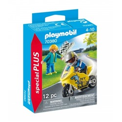 Playmobil. Конструктор арт.70380 "Boys with Motorcycle" (Гонщик на мотоцикле)