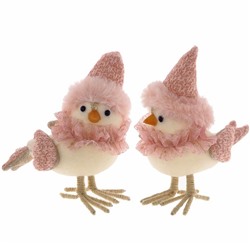 Мягкая игрушка "Птичка в розовой шапке", 2 вида